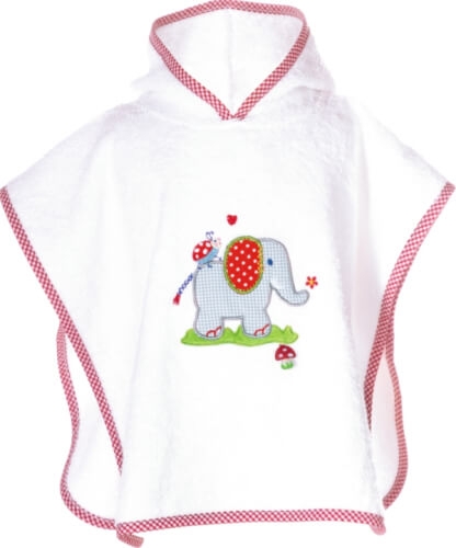 Coppenrath 15819 Badeponcho BabyGlück (Elefant), one size (ca. 55x46 cm)