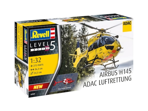 Revell 04969 Airbus H145 ADAC Luftrettung , Revell 0Modellbausatz