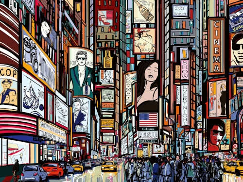 Ravensburger Puzzle 17088 Buntes New York 1000 Teile Puzzle