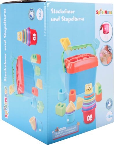 VEDES 40814078 SpielMaus Baby Stapelturm und Steckbox