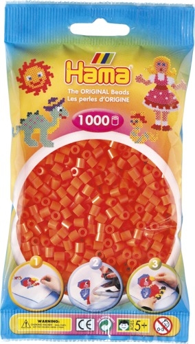 Dan Import 207-04 HAMA Bügelperlen Midi - Orange 1000 Perlen