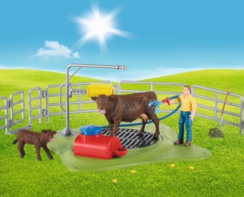 Schleich 42529 Farm World Kuh Waschstation