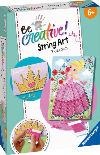 Ravensburger 18245 String Art Princess  Kreative Fadenbilder mit romantischer Prinzessin und Krone