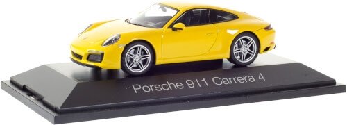 Herpa 071086 PORSCHE 911 CARRERA 4 COUPÉ, RACING GELB