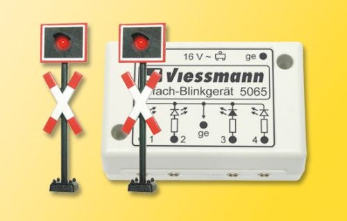 Viessmann 5060 H0 Andreaskreuze, 2 St+Blink.