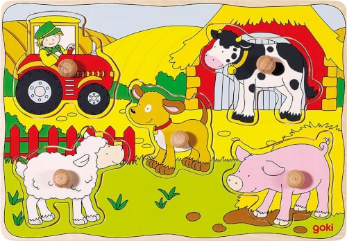 GoKi Steckpuzzle Auf dem Bauernhof