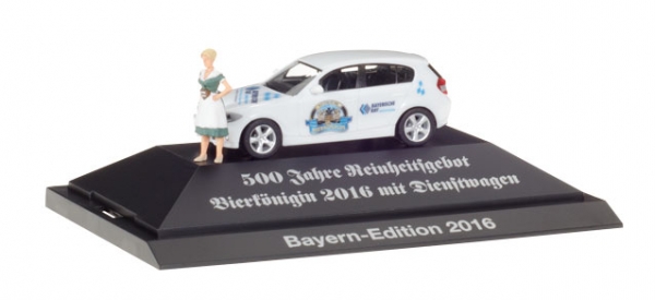 Herpa 926805 BMW 1er Limousine "Bayern - PKW 2016"