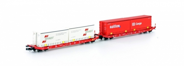 Hobbytrain H23765 2er Set Sgkkms 689 Jumbo DB Cargo/Wandt, Ep.VI