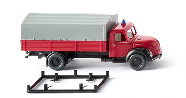 Wiking 086143 Feuerwehr - Pritschen-Lkw (Magirus)
