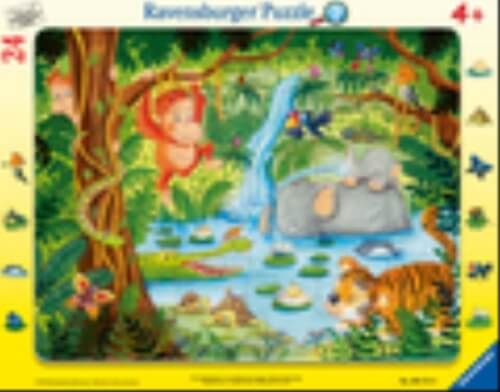 Ravensburger 061716 Rahmenpuzzle Dschungelbewohner 24 Teile