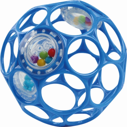 Scandinavian Baby Products OB-12281 Oball Rattle 10 cm - Blau