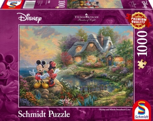 Schmidt Spiele 59639 Puzzle: Disney, Sweethearts Mickey & Minnie 1000 Teile