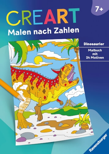 Ravensburger 48927 CreArt Malen nach Zahlen ab 7: Dinosaurier Kreativität