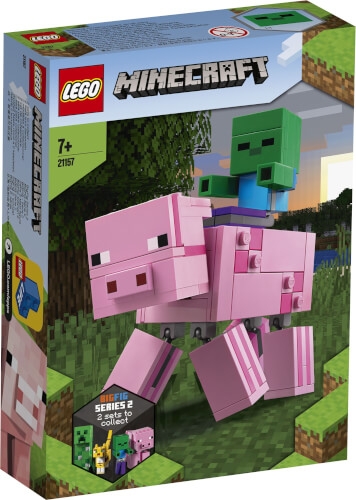 LEGO® Minecraft# 21157 BigFig Schwein mit Zombiebaby