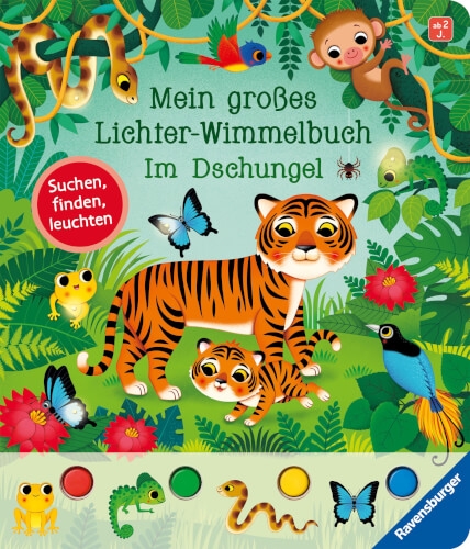 Ravensburger 41902 Mein großes Lichter-Wimmelbuch: Im Dschungel