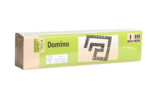 Natural Games Domino in Holzbox, 55 Steine