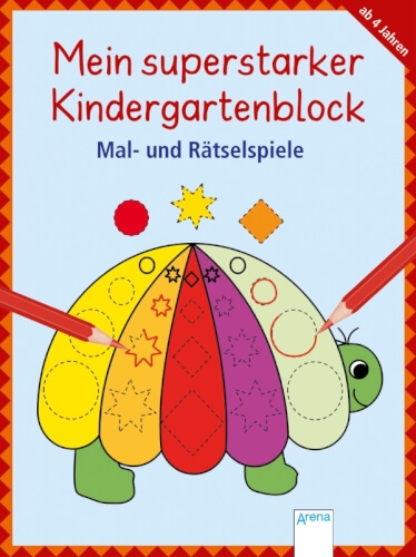 Arena Verlag 41613 Arena - Mein superstarker Kindergartenblock: Malen, Suchen