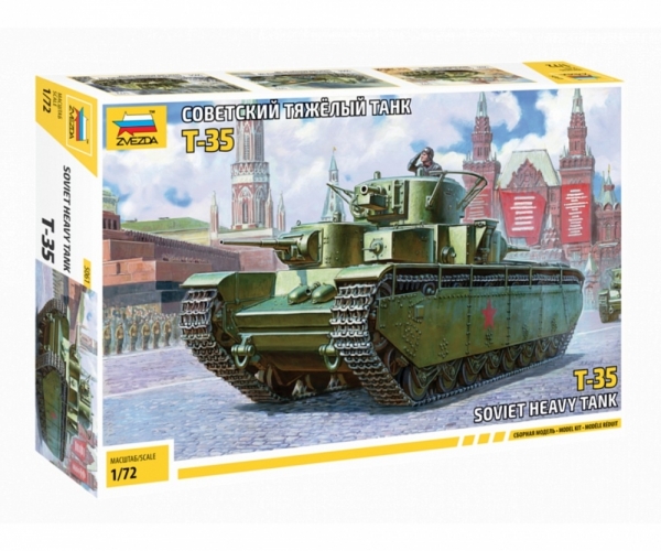 Zvezda 5061 1:72 T-35 Soviet Heavy Tank