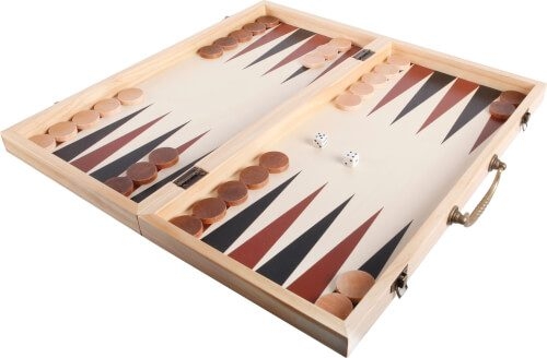 VEDES 61129839 Natural Games XXL Schach und Backgammon