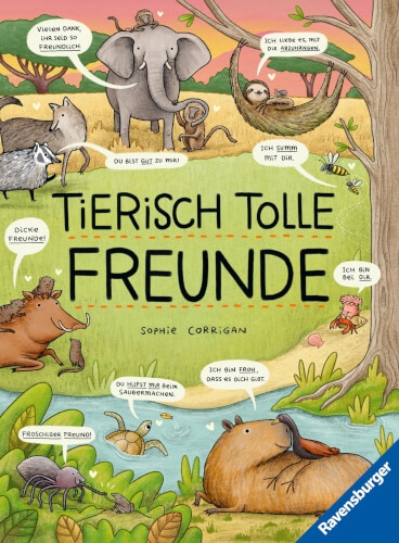 Ravensburger 48059 Tierisch tolle Freunde - Das etwas andere Sachbuch zum Thema Tiere für Kinder ab