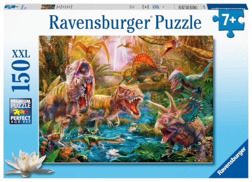 Ravensburger Kinderpuzzle - 13348 Versammlung der Dinosaurier- 150 Teile Puzzle für Kinder ab 7 Jahr