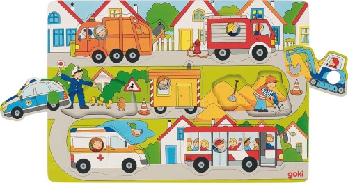 Standard Hintergrundbildpuzzle Auf der Straße