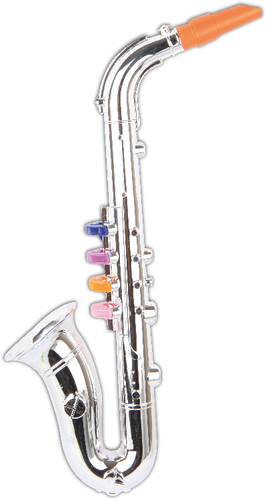 Boogie Bee Saxophon silber Kinderinstrument Länge ca ab 3 Jahren 36 cm 