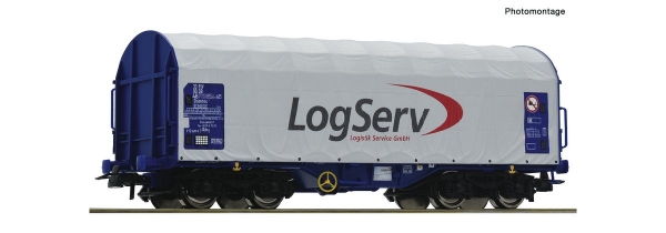 Roco 76451 Schiebeplanenwagen, LogServ