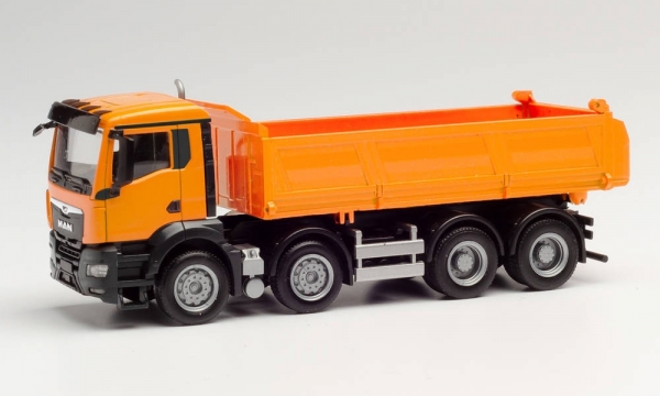 Herpa 312837 MAN TGS NN Meiller Kipper, kommunalorange