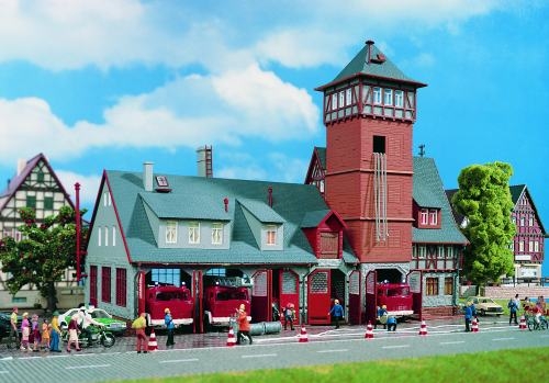 Vollmer 3767 H0 Feuerwehrstützpunkt, fünfständig