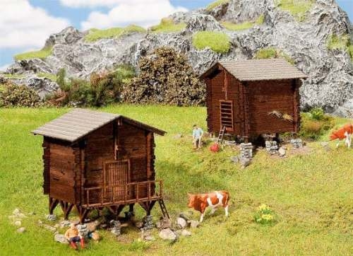 Faller 232368 Heustadl und Getreidespeicher