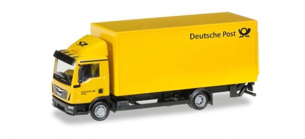 Herpa 308212 MAN TGL Koffer-LKW mit Ladebordwand "Deutsche Post"