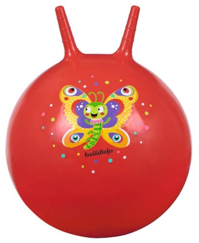 Moses 16129 Krabbelkäfer Hüpfball rot Schmetterling