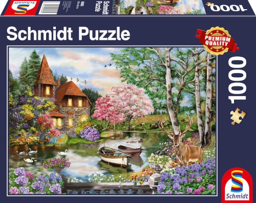 Schmidt Spiele 58985 Puzzle Haus am See 1.000 Teile