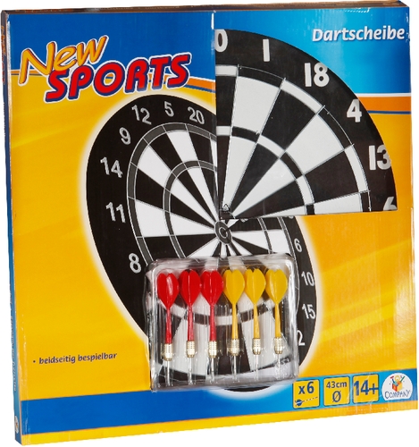 Vedes 72108914 New Sports Dartboard inkl. 6 Pfeilen