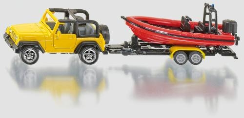 Siku 1658 Jeep mit Boot