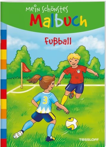 Tessloff 378864209 Mein schönstes Malbuch. Fußball