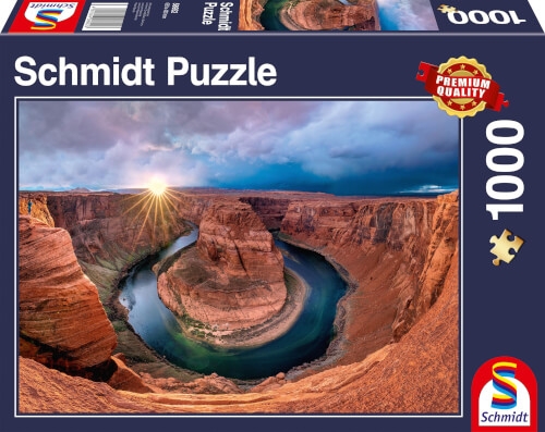 Schmidt Spiele Puzzle Glen Canyon, Horseshoe Bend am Colorado River 1000 Teile