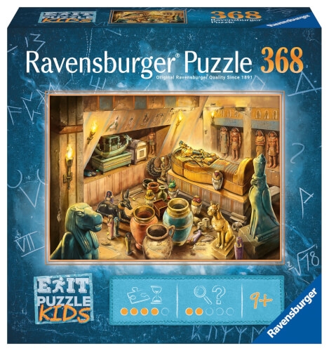 Ravensburger EXIT Puzzle Kids - 13360 Im Alten Ägypten - 368 Teile Puzzle für Kinder ab 9 Jahren, Ki
