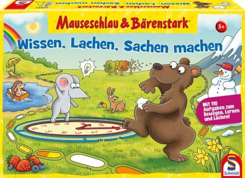 Schmidt Spiele 40653 Mauseschlau & Bärenstark, Wissen, Lachen, Sachen Machen