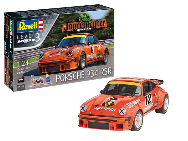 Revell 05669 Gift Set Porsche 934 RSR Jägermeister Motor Sport 50th