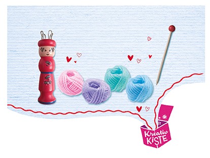 Schmidt Spiele Strickliesel – Kit Per Lavorare A Maglia Per Bambini Dai 4 Anni, Multicolore, 51604