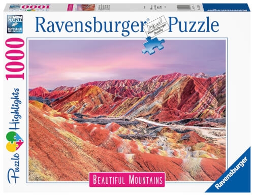 Ravensburger Puzzle 17314 - Regenbogenberge, China - 1000 Teile Puzzle, Beautiful Mountains Kollekti