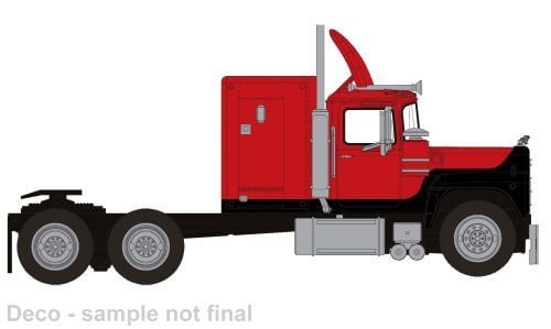 Brekina 85804 Mack RS 700 schwarz, rot, 1966