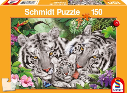 Schmidt Spiele 56420 Puzzle Tigerfamilie 150 Teile