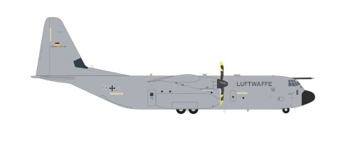 Herpa 572194 Luftwaffe C-130J-30 Super Hercules -Base Aérienne 105, Evreux