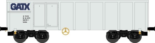 nme 541605 Offener Güterwagen Eamnos weiss Ep.6, "GATX"