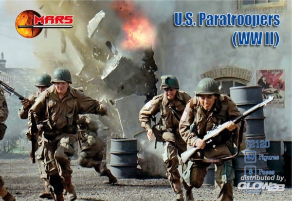 Mars Figures MS72120 WWII U.S. Paratroopers in 1:72