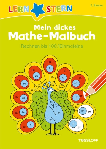 LERNSTERN Mein dickes Mathe-Malbuch Rechnen bis 100/ Einmaleins