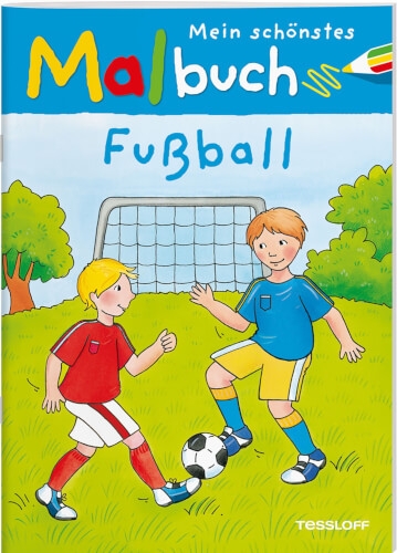 Tessloff Mein schönstes Malbuch Fußball, Taschenbuch, 32 Seiten, ab 5 Jahren